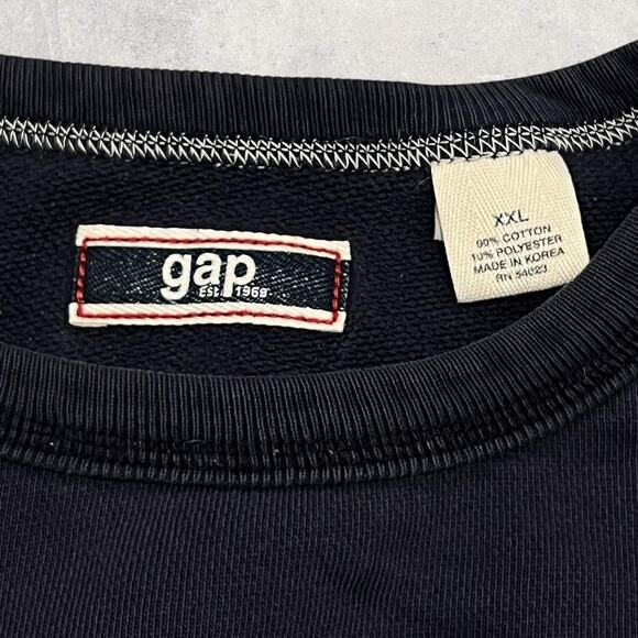 ★ The GAP (Vintage) 90’s Logo Navy Blue Crewneck Sweatshirt ★ - Picture 6 of 7